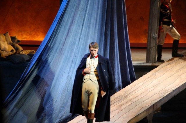 In this show Napoleon wins the singing prize, if not the war – a superbly mature performance by a young Russian baritone, Alexey Gusev.